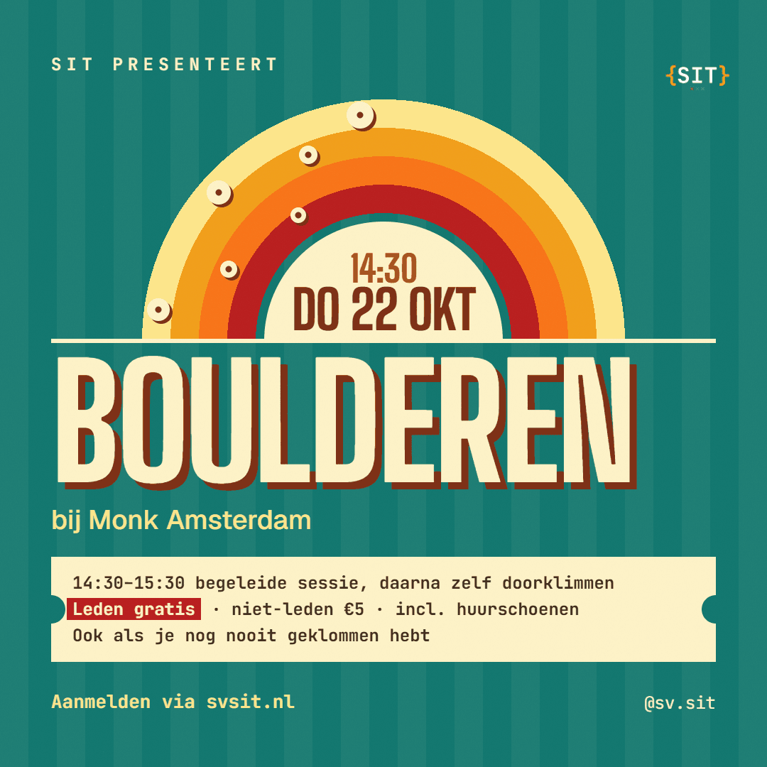 Poster van Boulderen bij Monk