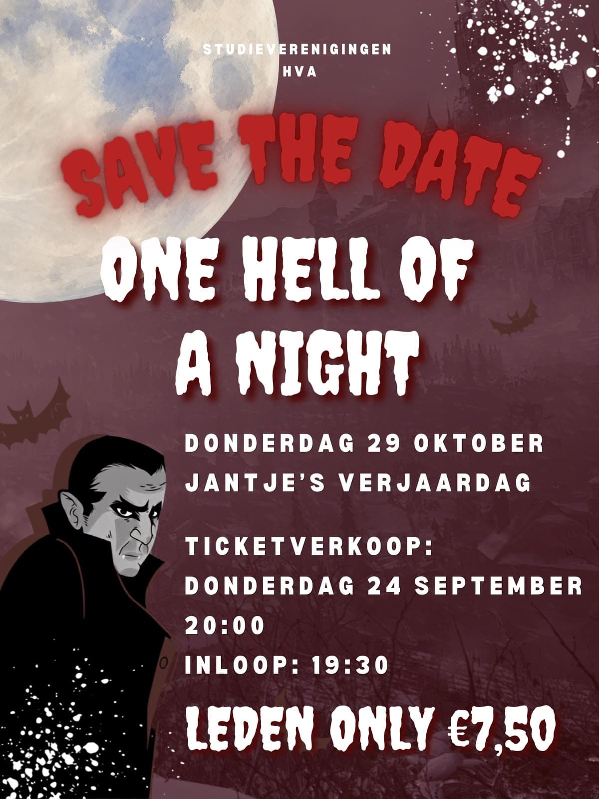 Poster van Halloweenfeest! 🎃🧛♂️